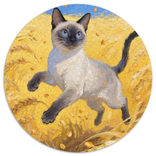 siamischen 1000 Piece Jigsaw Puzzle for Adults Family Challenge Toys Stress Relief Puzzle Cultivate The Spirit of Teamwork for Family Decorations 1000pcs (67.5x67.5cm) von JOFHYYSIE