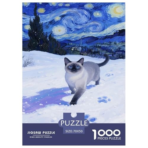 siamischen 1000 Teile Puzzle Für Erwachsene Herausforderndes Spiel Stresslindernde Unterhaltung Gedächtnis des Gehirns Trainieren Für Erwachsene Geschenke 70x50cm/1000pcs siamischen 1000 Teile Puzzle Für Erwachsene Herausforderndes Spiel Stresslindernde Unterhaltung Gedächtnis des Gehirns Trainieren Für Erwachsene Geschenke 70x50cm/1000pcs von JOFHYYSIE
