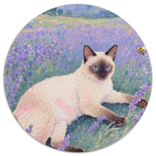 siamischen 1000 Teile Puzzle Für Erwachsene Herausforderung Stressabbau-Puzzle Gedächtnis Trainieren Für Die Ganze Familie, Geschenke Für Frauen & Männer 1000pcs (67.5x67.5cm) von JOFHYYSIE