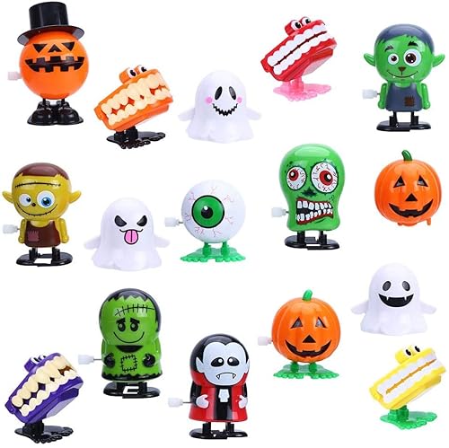 JOFONY 16 Stück Aufziehspielzeug,springendes und laufendes Uhrwerk Spielzeug,Halloween Party Gefälligkeiten Leckerli Taschenfüller Goody Bag Füller Halloween Leckereien Preise JOFONY 16 Stück Aufziehspielzeug,springendes und laufendes Uhrwerk Spielzeug,Halloween Party Gefälligkeiten Leckerli Taschenfüller Goody Bag Füller Halloween Leckereien Preise von JOFONY