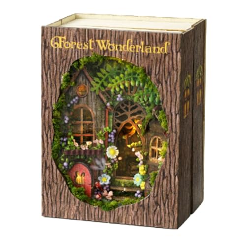 JOFUUM DIY Book Nook Kit mit 3D-Puzzle-Modellbau, Bücherregal Aus, Buchstütze, Spielzeug, Halloween, Geburtstagsgeschenk MINI-109 JOFUUM DIY Book Nook Kit mit 3D-Puzzle-Modellbau, Bücherregal Aus, Buchstütze, Spielzeug, Halloween, Geburtstagsgeschenk MINI-109 von JOFUUM