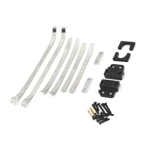 JOFUUM Für MN 1/12 MN82 LC79 RC-Autoersatzteile, Verbessertes Metall-Hinterachsfederbefestigungsset, Schwarz von JOFUUM