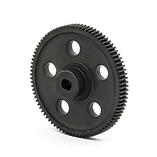 JOFUUM Metall Stirnrad 87T für E86100 Upgrade Teile 180024 RC 1/10 Rock Crawler 94180 86100, Schwarz von JOFUUM