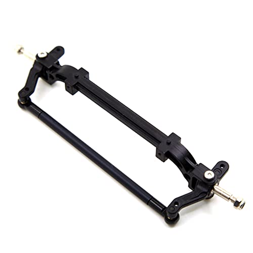 JOFUUM Rc Auto Metall Vorder Achse Lenkung Stange Verbindung Stange für 1/14 Traktor RC Auto Teile Schwarz von JOFUUM