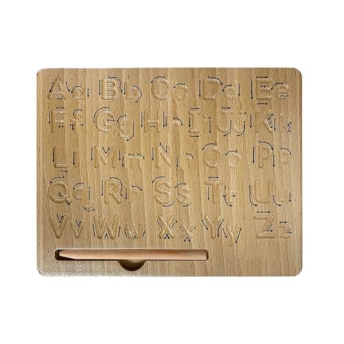 JOFUUM Worttafel, Doppelseitiges Buchstaben-Übungswerkzeug, Lernspielzeug für Vorschulkinder, ABC-Schreiben Lernen, 3–5-Jährige von JOFUUM