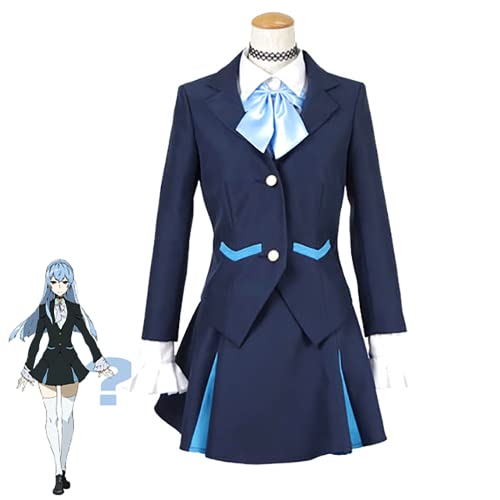 JOHLCR Anime Kiznaiver Cosplay Kostüm für Erwachsene Kostüm für Halloween Karneval Anime-Charakter Sonozaki Noriko Geeignet für Halloween-Karneval, Bühnenspiel (S, blau) von JOHLCR