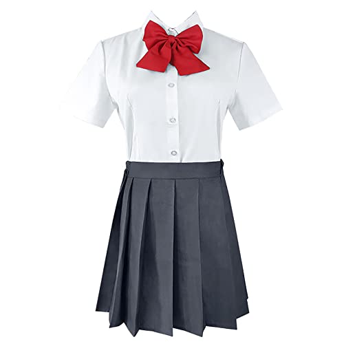 JOHLCR Cosplay Uniform Anzug Your Name Hori KyōKo Schuluniform Anime Kostüm Outfits Erwachsene Kinderkleidung für Halloween, Geburtstagsgeschenk, Bühnenspiel (S, ohne Perücke) von JOHLCR