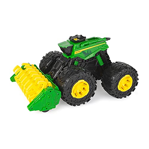 John Deere 47329 Treads Lights & Sounds Traktor, Monster großen Rädern, Truck Spielzeug für Kinder, für Jungen und Mädchen 3 Jahren und älter, bis zu 45cm lang, 736 47329 von JOHN DEERE