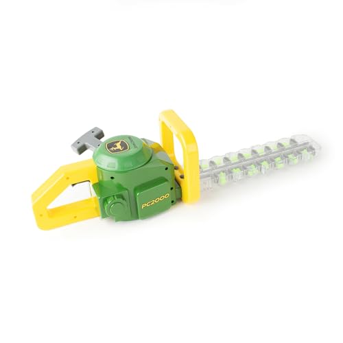 TOMY John Deere Heckenschere – Gartenspielzeug ohne Batterien mit realistischer Mechanik & Soundeffekten – Für Kinder ab 18 Monaten von JOHN DEERE