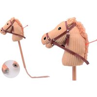 JOHNTOY 22301 Steckenpferd mit Sound, beige von JOHNTOY