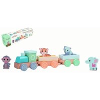 JOHNTOY 80088 Jouéco® - The Wildies Family Zugset mit Tieren von JOHNTOY