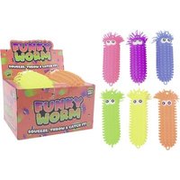 JOHNTOY24418 Flaumiger Wurm mit großen Augen, sortiert von JOHNTOY