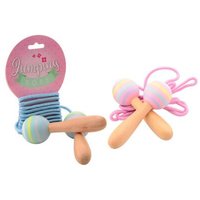 JOHNTOY400-27628 Springseil mit Holzgriff, sortiert von JOHNTOY