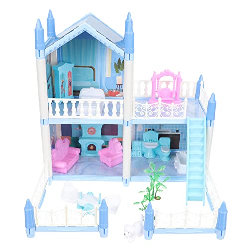 JOINPAYA Spielhaus Für Mädchen Miniatur Puppenhaus Bausatz Puppenmöbel Schloss Spielzeug Kinder Pädagogisches Zusammenbauen von JOINPAYA