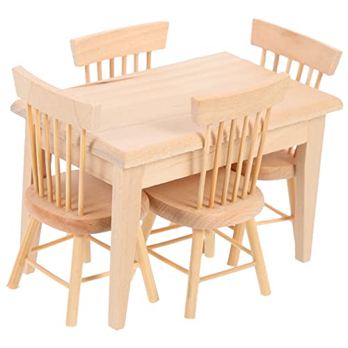JOINPAYA 1satz Miniatur Holztisch Und Stühle Puppenhaus Möbel Accessoires Zubehör Für Kreatives Spielen Und Fotografie JOINPAYA 1satz Miniatur Holztisch Und Stühle Puppenhaus Möbel Accessoires Zubehör Für Kreatives Spielen Und Fotografie von JOINPAYA
