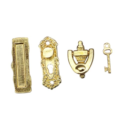 JOINPAYA Miniatur-türbeschläge-Set Im Maßstab 1:12 Set Mit Mini-türschloss Und Für Puppenhausprojekte JOINPAYA Miniatur-türbeschläge-Set Im Maßstab 1:12 Set Mit Mini-türschloss Und Für Puppenhausprojekte von JOINPAYA