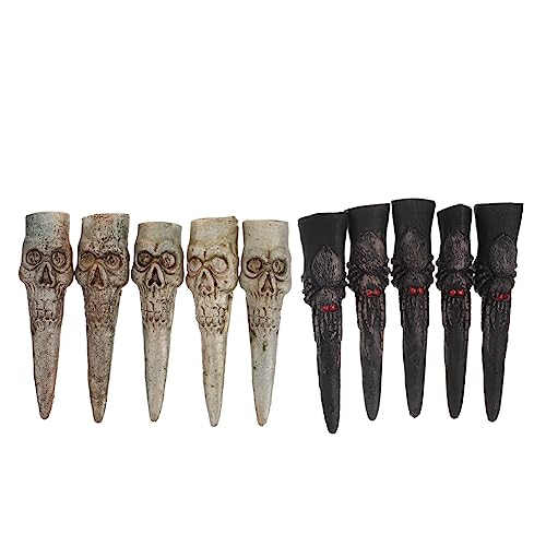 10 Teiliges Hexennagel Set Für Halloween Kostüme Bekleidung Outfits Hexennägel Flackernde Fingerkrallen Vampir Hexen Fingernägel Kunststoff Fingernägel Für Cosplay Partys JOINPAYA von JOINPAYA