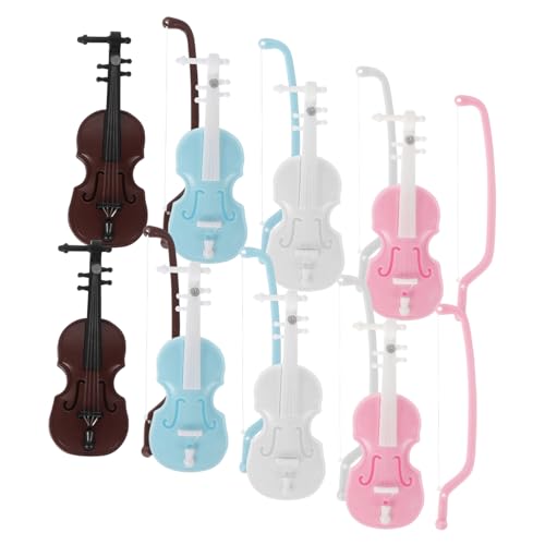 20St Geigenmodell Tiny Violin kleine Violine playmobilhauser Violinmodell Dekoratives Violine Modell Mini-Musikinstrumente kleine Geige kleinste Geige Mini-Violine-Schmuck Plastik JOINPAYA von JOINPAYA