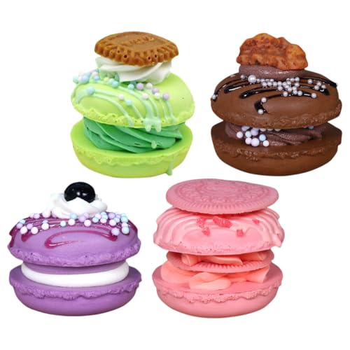 JOINPAYA Realistische 4 Stücke Gefälschte Lebensmittel Macaron Für Kuchen Decor Fotografie Requisiten Künstliche von JOINPAYA