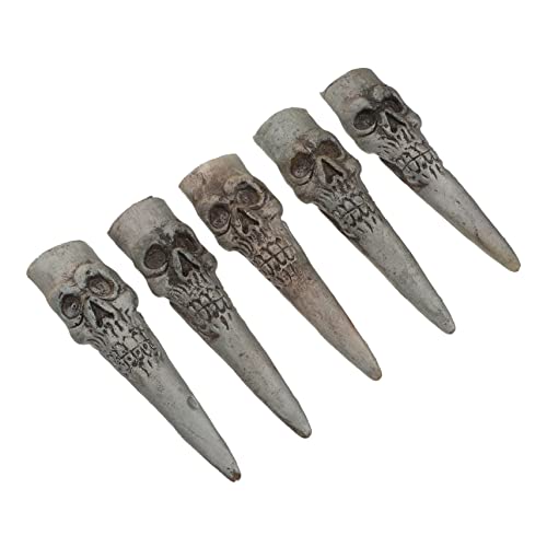 5St falscher Nagelsatz zappelt falsche Fingernägel Kette funkeln Die Halloween fingernägel Halloween Horror Kleidung Halloween-Hexen-Fingerabdeckungen Halloween-Hexenfinger Plastik JOINPAYA von JOINPAYA