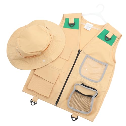 JOINPAYA 1 Forscher Weste Explorer-Kleid-Accessoires Cosplay Explorer Kleid Zubehör Entdeckerkostüm Für Cosplay-Explorer-Requisiten Explorer-Performance-Requisiten Beige Stoff JOINPAYA 1 Forscher Weste Explorer-Kleid-Accessoires Cosplay Explorer Kleid Zubehör Entdeckerkostüm Für Cosplay-Explorer-Requisiten Explorer-Performance-Requisiten Beige Stoff von JOINPAYA