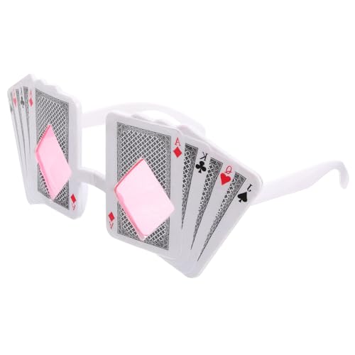 JOINPAYA 1 Paar Spielkarten Brillen Lustige: Party Kostüm Accessoires Lustige Brillen Party Poker Für Erwachsene Kostüm Poker-Themen-Party Prop JOINPAYA 1 Paar Spielkarten Brillen Lustige: Party Kostüm Accessoires Lustige Brillen Party Poker Für Erwachsene Kostüm Poker-Themen-Party Prop von JOINPAYA