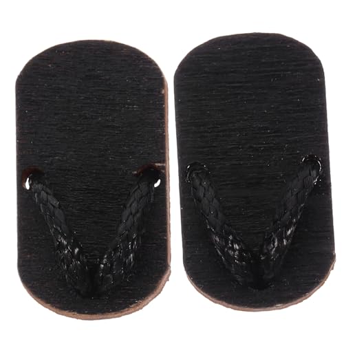 JOINPAYA 1paar Mini Clogs Für Dekorative Holzschuhe Miniatur Holzschuhe Für Spielzeug Und Miniaturmodelle Haus Deko von JOINPAYA