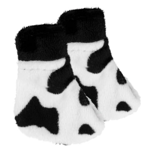 JOINPAYA 1 Paar Schuhe puppenschuhe weihnachtskleidung Puppenkleidung Puppenbekleidungsaccessoires Puppenparty Weihnachtsdekoration für Puppen Puppenhausdekoration Puppensocken Plüsch von JOINPAYA