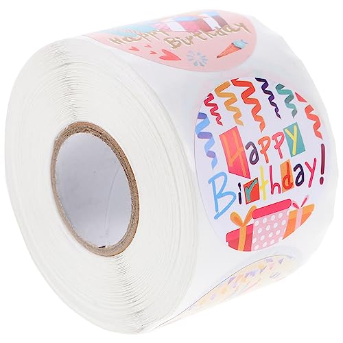 JOINPAYA Süße Geburtstagsparty-Aufkleber 1 Rolle Selbstklebende Party-Etiketten Für Süßigkeitentüten Geschenkverpackungen von JOINPAYA