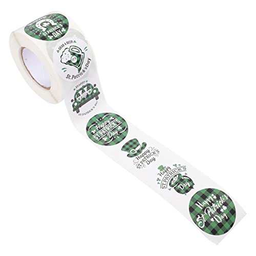 JOINPAYA 1rolle Patrick's Day Aufkleber Runde Verpackungssticker Für Geschenktüten -Dekoration Briefumschläge Und Mehr Selbstklebende Etiketten Für Kreative Projekte JOINPAYA 1rolle Patrick's Day Aufkleber Runde Verpackungssticker Für Geschenktüten -Dekoration Briefumschläge Und Mehr Selbstklebende Etiketten Für Kreative Projekte von JOINPAYA