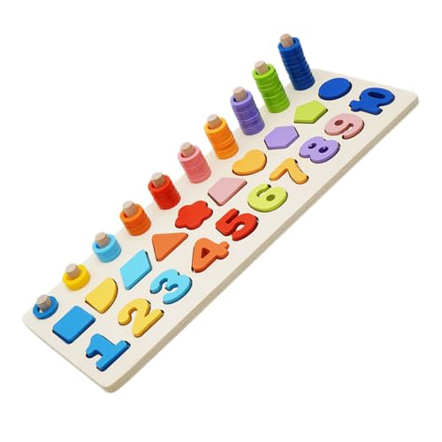 JOINPAYA Frühes Lernspielzeug Logarithmisches Holzbrett Formanpassung Mathematisches Lebenserkenntnisspielzeug Für Jungen Und Mädchen Intelligenzentwicklung von JOINPAYA