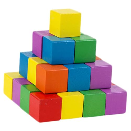 JOINPAYA -baustein-Set 50-teilig Quadratische Holzblöcke Für Bildungs- Und Bastelprojekte Von Jungen Und Mädchen von JOINPAYA
