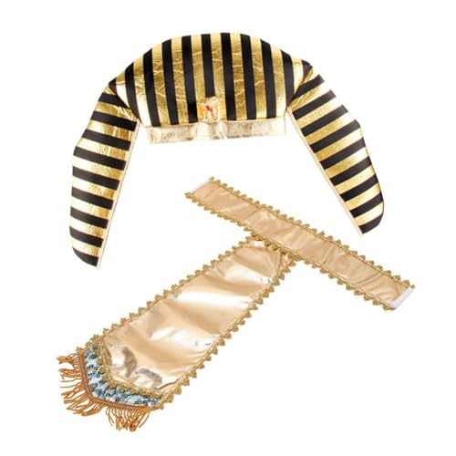 JOINPAYA 1satz Halloween Kostüm Zubehör Ägyptischer Hut Und Gürtel Cosplay Für Partys Und Leicht Und Tragbar Für Und JOINPAYA 1satz Halloween Kostüm Zubehör Ägyptischer Hut Und Gürtel Cosplay Für Partys Und Leicht Und Tragbar Für Und von JOINPAYA