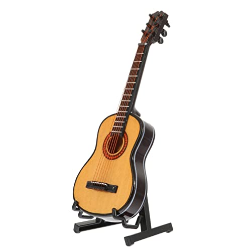JOINPAYA Miniaturgitarre Für Puppenhäuser Mini-Gitarre Ornament Landschaftsgitarre Holzgitarren- Jungen Und Mädchen von JOINPAYA