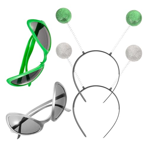 JOINPAYA Alien-kostüm-stirnband Und Sonnenbrille – Lustiges Party-accessoire Für Ein Einzigartiges Mode-statement von JOINPAYA