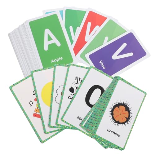 JOINPAYA 1 Satz Alphabet-Karten lernspiele Buchstaben Lernen Farben Karteikarten passendes Buchstabenspiel für Alphabet-Magnete Bildungskarten Alphabet-Flash-Karten Papier von JOINPAYA