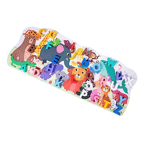 JOINPAYA 1 Satz Alphabet-Puzzlespielzeug pädagogisches Puzzle- für tierisches Rätsel Puzzlebrett aus Holz Puzzlebrett für hölzern von JOINPAYA