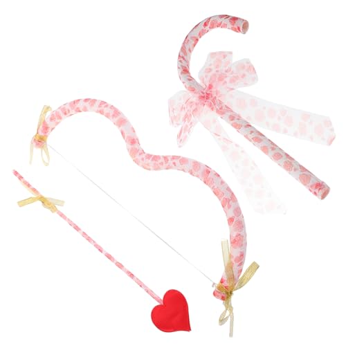 JOINPAYA 1satz Cupid Bogen Set Für Valentinstag Cosplay Kostüm Mit Zubehör Für Fotoshootings Und Thematische Partys Roter Rosen-Dekoration von JOINPAYA