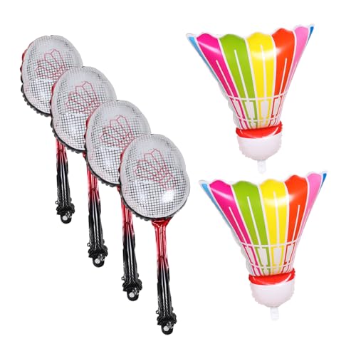 JOINPAYA 1 Satz Aufblasbares Badminton Badmintonball-ballon Badminton-partydekorationen Badminton-ballons Aufblasbare Badminton -schlägerballon Badmintonschläger-ballon Aluminiumfolie JOINPAYA 1 Satz Aufblasbares Badminton Badmintonball-ballon Badminton-partydekorationen Badminton-ballons Aufblasbare Badminton -schlägerballon Badmintonschläger-ballon Aluminiumfolie von JOINPAYA