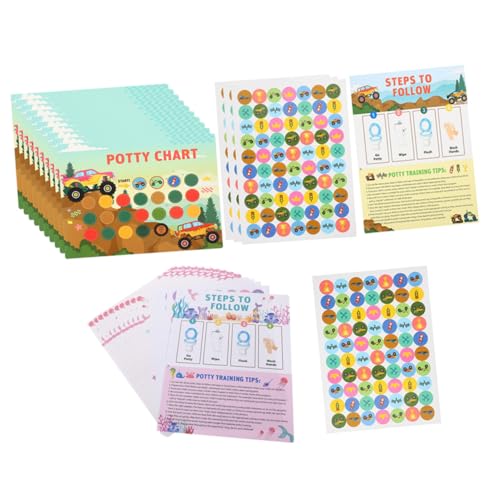 JOINPAYA 1 Satz Aufklebertabelle für das Töpfchentraining Belohnungssticker für Töpfchen-PIPI-Aufkleber Belohnungstabelle für Tabelle zum Töpfchentraining für Kleinkinder von JOINPAYA