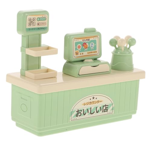 JOINPAYA 1 Satz Auschecken Puppe Kasse Miniatur Registrieren Simulationsspiele Und Supermarkt-spielset Für Light Green Plastik von JOINPAYA