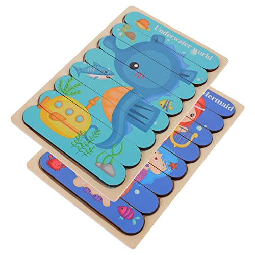 JOINPAYA Pädagogisches Holzpuzzle-Set Für Kleinkinder Streifenblock Gedächtnistrainingspuzzle Für Jungen Und Mädchen JOINPAYA Pädagogisches Holzpuzzle-Set Für Kleinkinder Streifenblock Gedächtnistrainingspuzzle Für Jungen Und Mädchen von JOINPAYA
