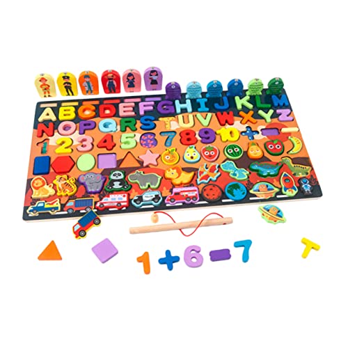 JOINPAYA 1 Satz Bausteine ​​der Früherziehung Pädagogisches Puzzle gastgeschenke Kindergeburtstag Lernspielzeug Holzbaustein Intelligenzentwicklungsrätsel hölzern Colorful von JOINPAYA