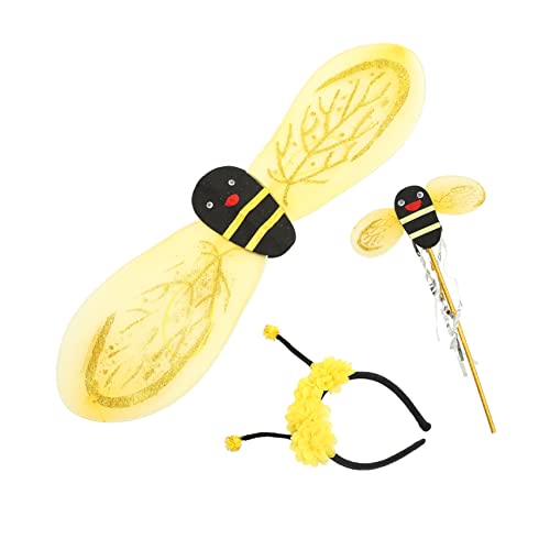 JOINPAYA 1 Satz Bienenflügel feeflügeln Fairy Wand Bienenverkleidung Bienen-Accessoires Bienenkopfband für Bienenbanner Bienenbecher Feenstock Performance-Bienen- Plastik Yellow JOINPAYA 1 Satz Bienenflügel feeflügeln Fairy Wand Bienenverkleidung Bienen-Accessoires Bienenkopfband für Bienenbanner Bienenbecher Feenstock Performance-Bienen- Plastik Yellow von JOINPAYA