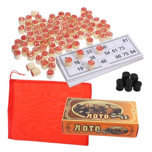 JOINPAYA 1 Satz Bingo Danksagung Karte spielbrett Geburtstagsgeschenk Partyspiel Holz von JOINPAYA