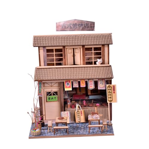 JOINPAYA 1 Satz DIY Holzhaus Puzzle für Chinesisches Barbecue Shop Modell Pädagogisches Kreativität und Beobachtungsfähigkeit Langlebig und Sicher für Stundenlangen Spielspaß JOINPAYA 1 Satz DIY Holzhaus Puzzle für Chinesisches Barbecue Shop Modell Pädagogisches Kreativität und Beobachtungsfähigkeit Langlebig und Sicher für Stundenlangen Spielspaß von JOINPAYA
