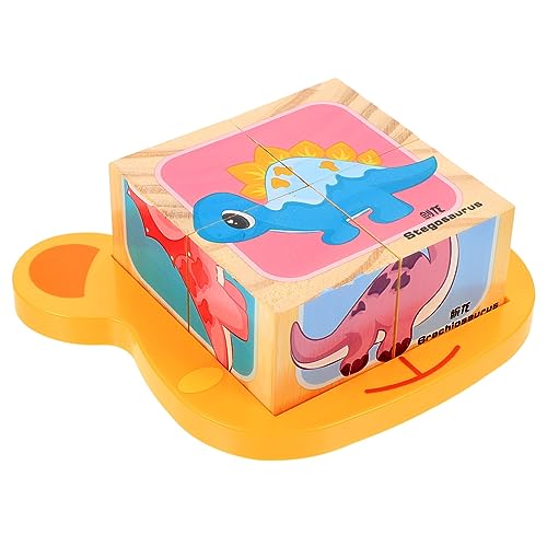 JOINPAYA 1 Satz Dino Würfelpuzzle für Kreatives Holzspielzeug Kognitiven Fähigkeiten Lustiges Tierdesign für Frühe Bildung und Eltern Junge Mädchen Interaktion JOINPAYA 1 Satz Dino Würfelpuzzle für Kreatives Holzspielzeug Kognitiven Fähigkeiten Lustiges Tierdesign für Frühe Bildung und Eltern Junge Mädchen Interaktion von JOINPAYA