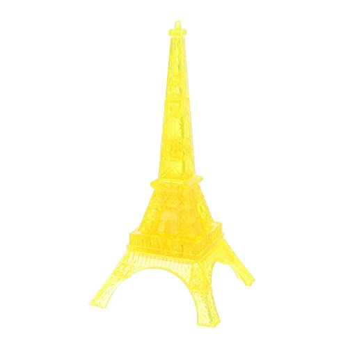 JOINPAYA 1 Satz Eiffelturm-Bausteine Puzzlespiel zusammenbauen interaktives Puzzle Heimdekoration gilbe 3D-Puzzles für Erwachsene 3D-Puzzle für Erwachsene Plastik Yellow von JOINPAYA