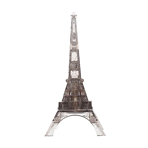 JOINPAYA 1 Satz Eiffelturm-bausteine Puzzle Eiffelturm 3D-kristallpuzzle Transparentes Kristallpuzzle 3D-rätsel Eiffelturmblöcke Kristall-Eiffelturm Kristall-Puzzle Plastik Grey von JOINPAYA