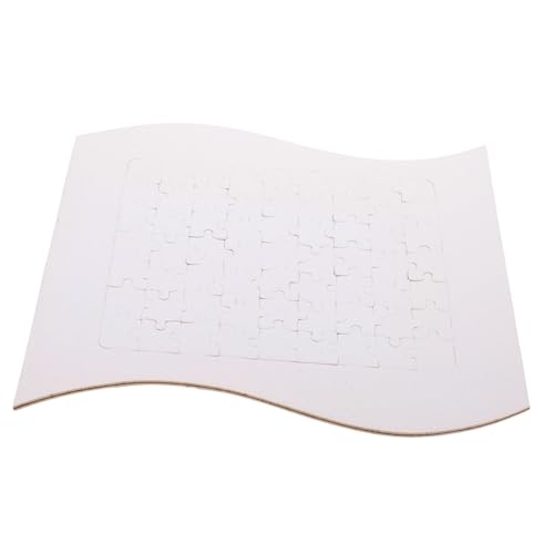 JOINPAYA 1 Satz Foto -Puzzle Rätsel Hitzebeständig Überweisen Leerzeichen Sublimationsrohlinge Thermal- Puzzlekleber Puzzlematte Wärmeübertragungs-Puzzle Weiß Papier von JOINPAYA